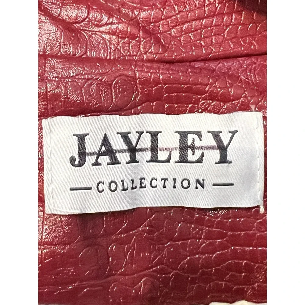 NEW $248 Anthropologie JAYLEY Collection‎ Croc jacket blazer OS - Picture 5 of 7